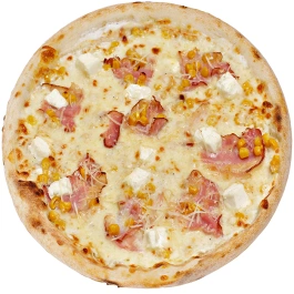 Піца сирна з беконом