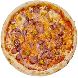 Піца з мисливськими ковбасками