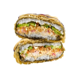 Суші бургер з печеним лососем