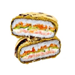 Суші-бургер з лососем